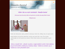 Tablet Screenshot of masaze-santal.cz